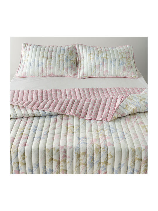 Kentia Breza Tagesdecken Set Mikrofaser Dusty Pink 160x220cm 2 Stück