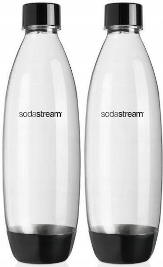 Sodastream Terra Black Carbonator Set + Pink Co2 Cartridge 2 Fuse 1l Bottles Mirinda Syrup