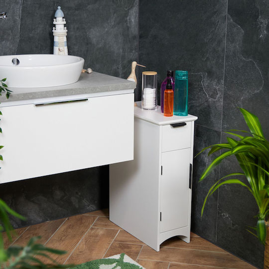 Relaxdays Bathroom Cabinet 21x46x61.5cm White