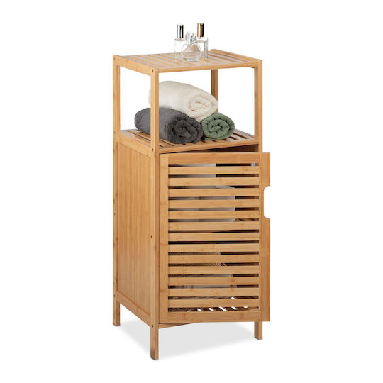 Relaxdays Bathroom Cabinet 33x36.5x87cm Brown