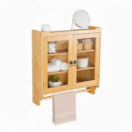 Relaxdays Dulap De Baie 60x13x63cm Bej