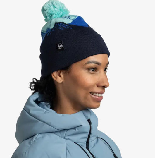 Tatik Beanie Unisex Knitted Beanie in Blue Colour