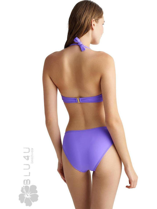Bikini Τριγωνάκι με Ενίσχυση Μωβ