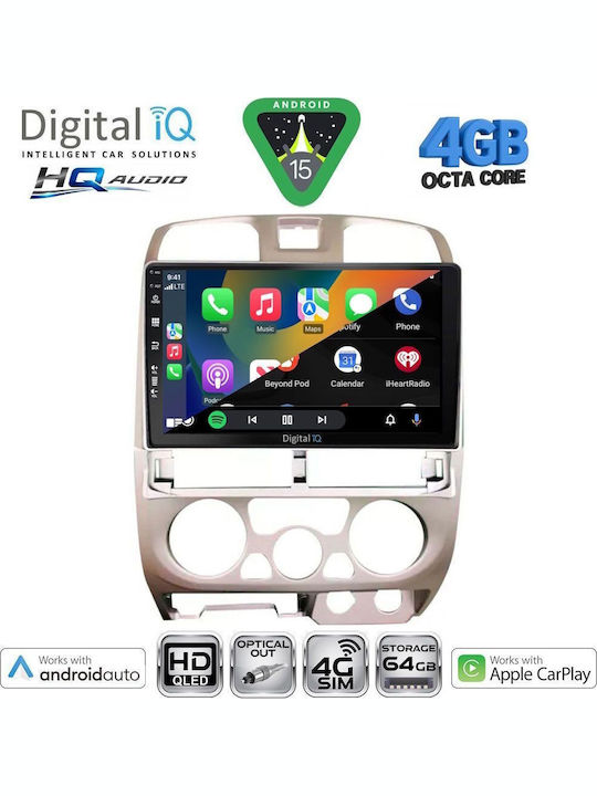 Digital IQ Car Audio System Isuzu D-Max 2002-2008 Bluetooth USB WiFi GPS Apple CarPlay Android Auto with 9" Touch Screen