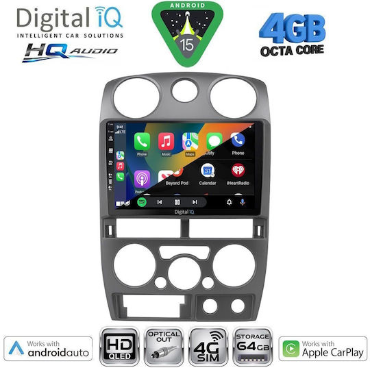 Digital IQ Ηχοσύστημα Αυτοκινήτου Isuzu D-Max 2002-2008 (Bluetooth/USB/WiFi/GPS/Apple-Carplay/Android-Auto) με Οθόνη Αφής 9"