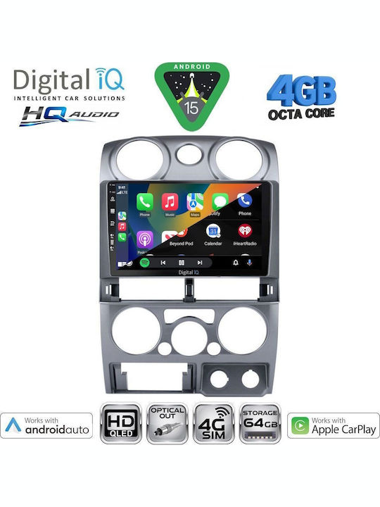 Digital IQ Car Audio System Isuzu D-Max 2008-2012 Bluetooth USB WiFi GPS Apple CarPlay Android Auto with 9" Touch Screen