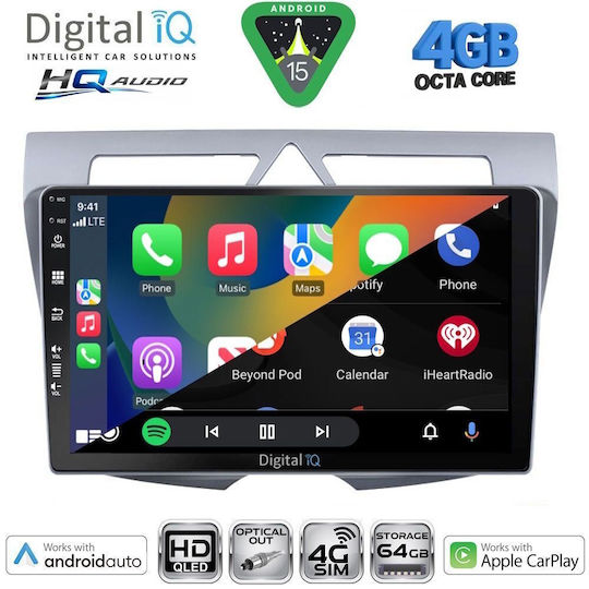Digital IQ Car Audio System for Kia Picanto 2008-2011 Bluetooth USB WiFi GPS Apple CarPlay Android Auto with 9" Touch Screen