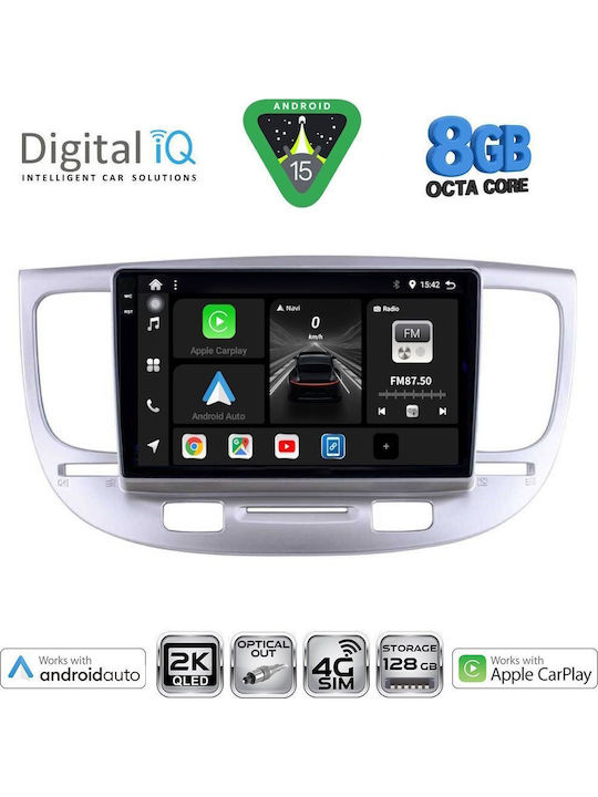 Digital IQ Car Audio System for Kia Picanto 2021 with Touch Screen 9" Digital IQ BXK 19310 CPAA Bluetooth USB Wi-Fi GPS Apple CarPlay Android Auto