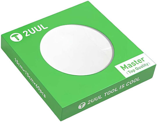 2uul Pachet 60 Țesături De Curățare Master Microfibra Clo2 15x15 Cm Anti-praf Albe