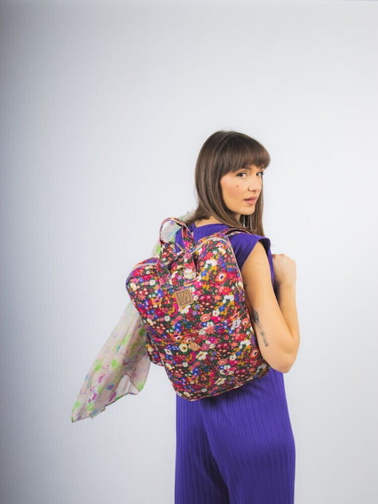 Rucsac De Damă Din Piele Multicolor