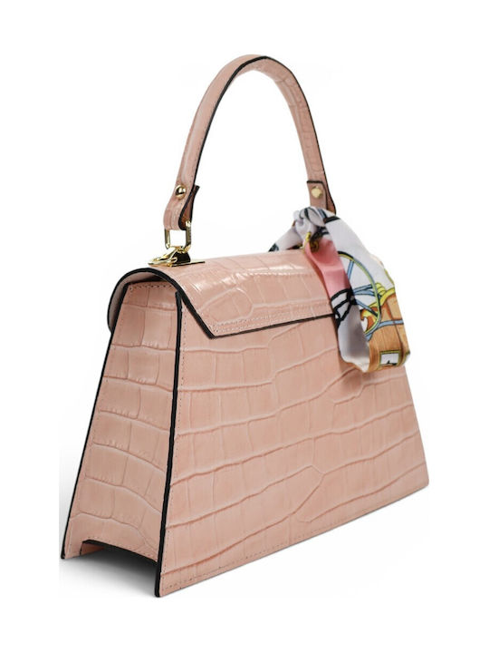 Leather Women's Shoulder Bag Gold