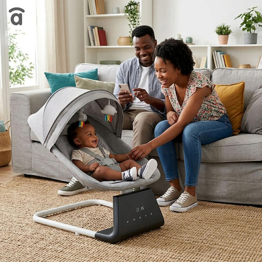 Asalvo Electric Baby Relax Bali With Music Gray For Child Up To 9kg