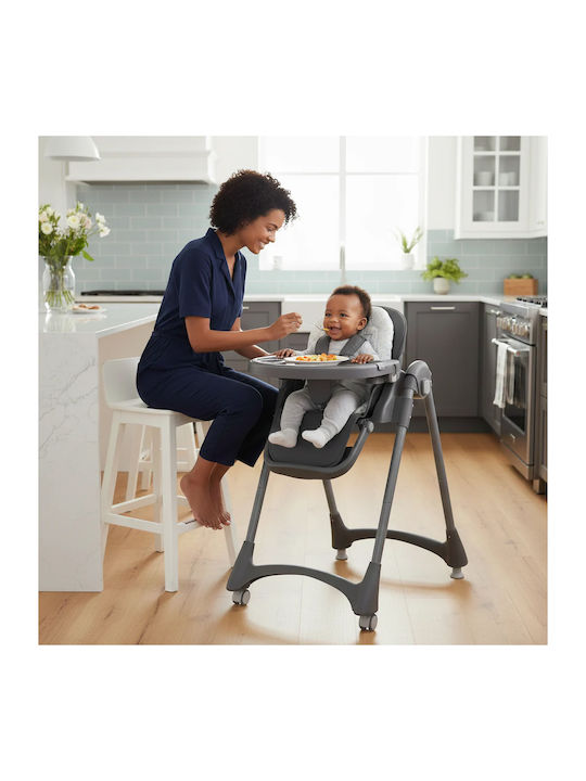 Asalvo Klappbarer Baby Hochstuhl Grau Asalvo Klappbarer Baby Hochstuhl Grau