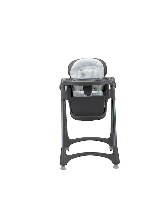 Asalvo Asalvo Baby Hochstuhl mit Höhenverstellbar und Klappbar in Grau
