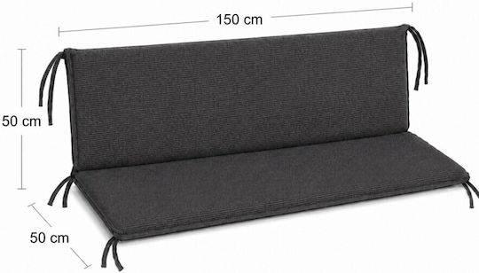 Pucioasa Garden Swing Cushion Gray Melange 50x150 cm Pucioasa Garden Swing Cushion Gray Melange 50x150 cm