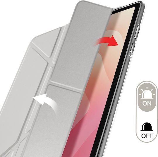 Husă Avizar Galaxy Tab S11 Modulară Origami Funcție Stand Design Gri Deschis