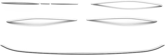 Front Bumper Trim Strips Volkswagen Tiguan From 2024 Chrome