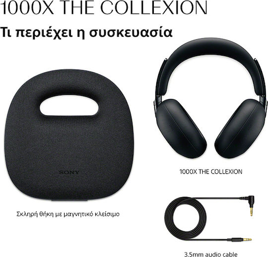 Sony 1000X The ColleXion Wireless / Wired Over Ear Headphones and Quick Charge Black