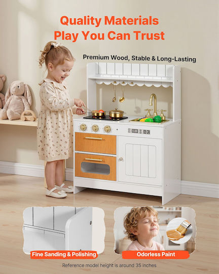 Vevor Wooden Kids Kitchen for Ages 8+
