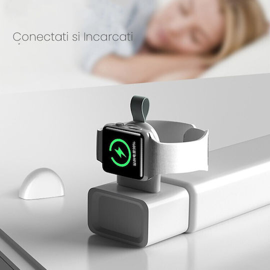 Wireless Charger Smart Watch Alista Home Compatible Apple Iwatch 1/9 Magnetic Usb-a Port Interface Cable-free Directly To Station Computer Black