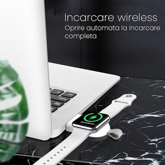 Wireless Charger Smart Watch Alista Home Compatible Apple Iwatch 1/9 Magnetic Usb-a Port Interface Cable-free Directly To Station Computer Black