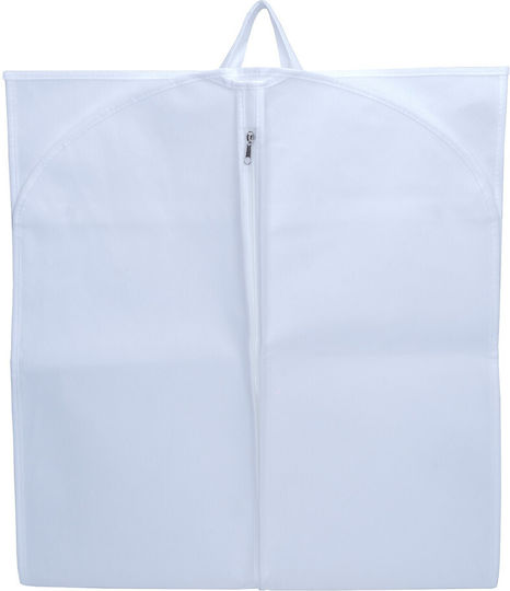 UnicUtil Husă De Depozitare Din Plastic Pentru Costum Rochii Haine Culoare Albă 60x130cm