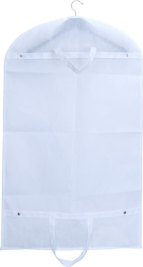 Humero Husă Din Plastic Pentru Depozitare Costum Haine Rochii Albă 60x100cm 3 Bucăți