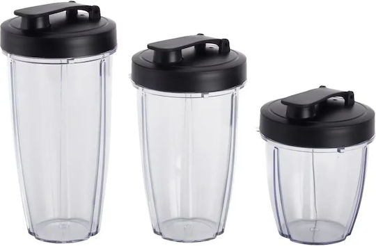 Crown Μπλέντερ με Πλαστική Κανάτα 540 ml 300W Inox CTB-1000