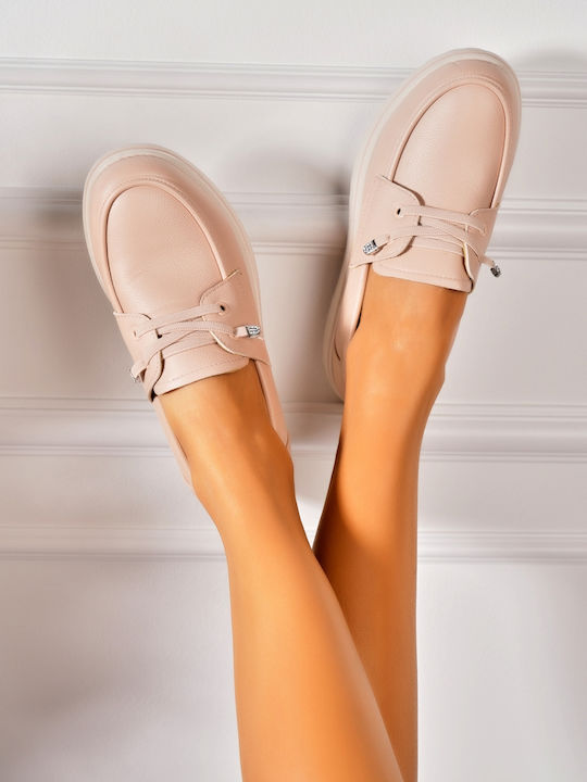 Damen Mokassins in Rosa Farbe