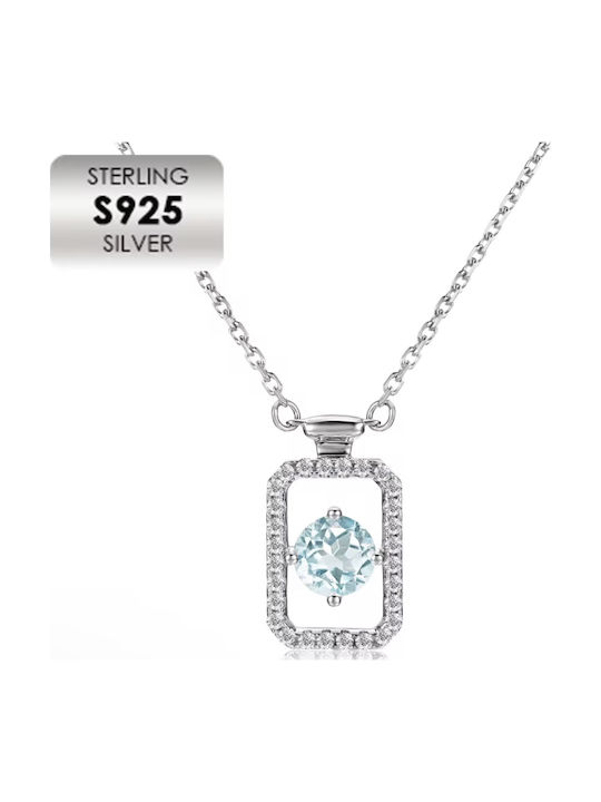 Destiny Necklace for Photography from Gold Plated Silver Blue
