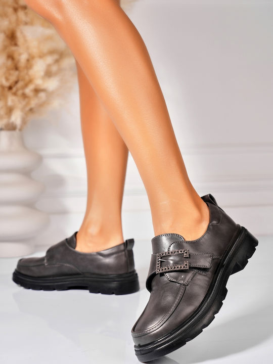 Women's Moccasins in Gray Colour