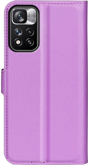 Tel1 Xiaomi Redmi Note 11 Pro+ 5G Калъф Портмоне Книга Лилав