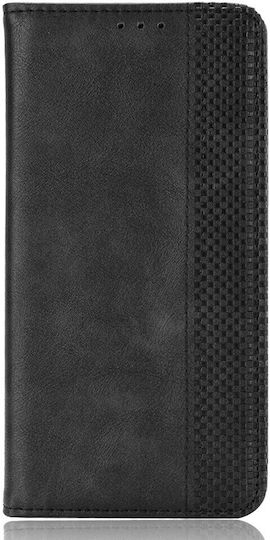 Tel1 Tcl 20y Alcatel 1s 2021 Magnetic Buckle Retro Book Mobile Phone Case Black