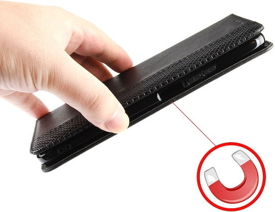 Tel1 Tcl 20y Alcatel 1s 2021 Magnetic Buckle Retro Book Mobile Phone Case Black