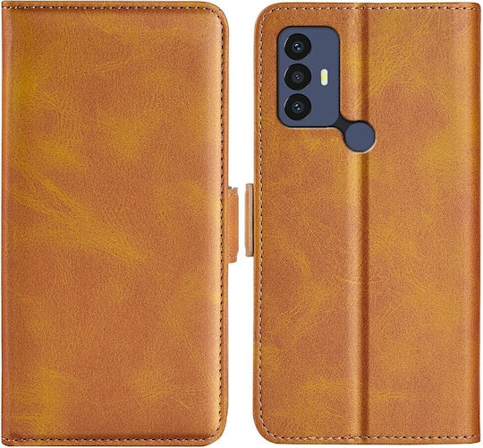 Tel1 Tcl 306 305 30 Se 30 E Двустранен Магнитен Капак Калъф Книга Светлокафяв