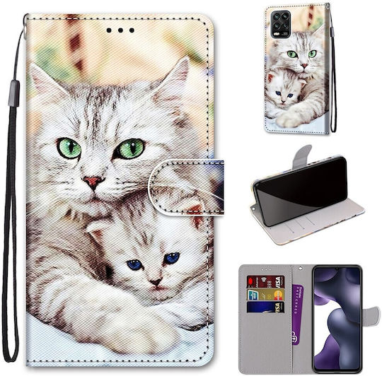 Tel1 Xiaomi Mi 10 Lite 5g Drawing Cross Book Case Design