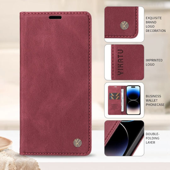 Yikatu Book Burgundy (Nothing Phone (4a))