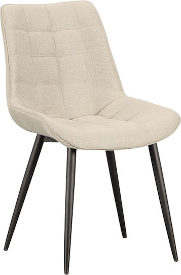 Καρέκλες Τραπεζαρίας Denis 52x61x87εκ. 4τμχ Cream