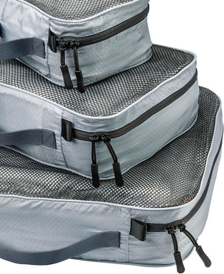 Cocoon Organizer-Koffer Silber 3 Stücke