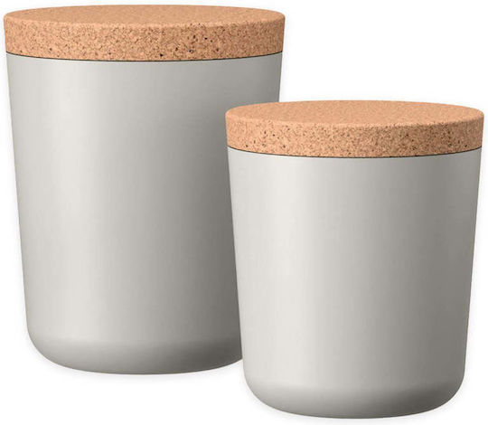 Ekobo Claro Kunststoff Mittagsboxen Grau