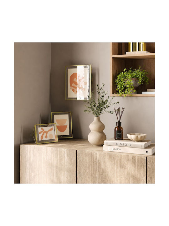 Umbra Prisma Metal Photo Frame with Gold Frame 3 Pieces