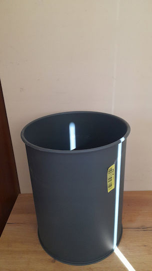 Durable Κάδος Απορριμμάτων Μεταλλικός Γκρι 15lt