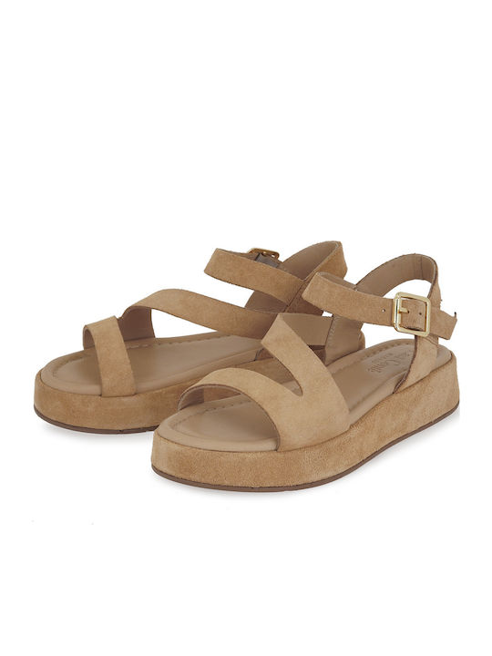 Γυναικεία Σανδάλια Flatforms Καφέ