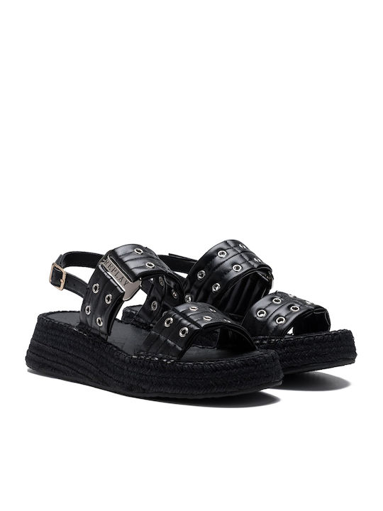 Women's Flat Sandals Black