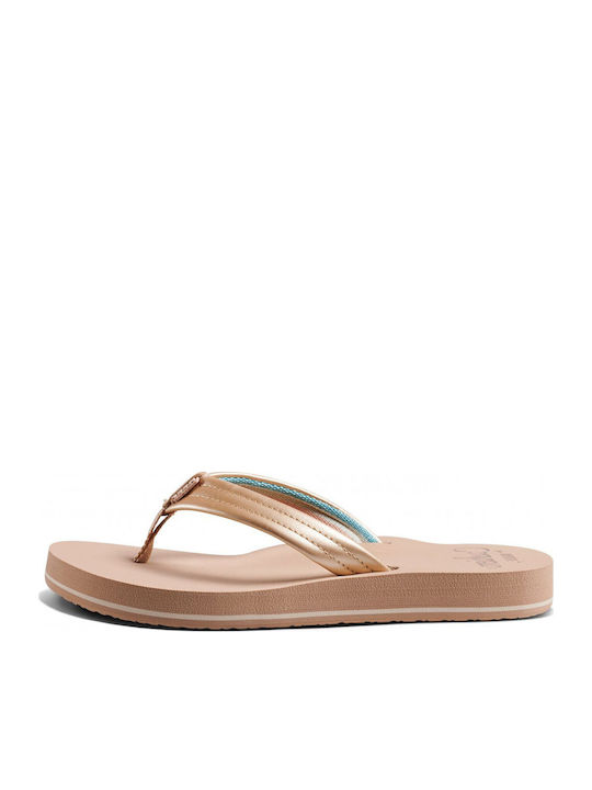 Cushion Flache Damen Anatomisch Sandalen Beige
