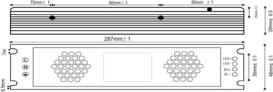 LED-Netzteil IP20 12V 200W TRIAC & 0/1-10V Dimmbar