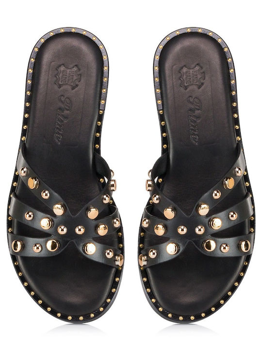 Sandale Casual Damă Din Piele Negru