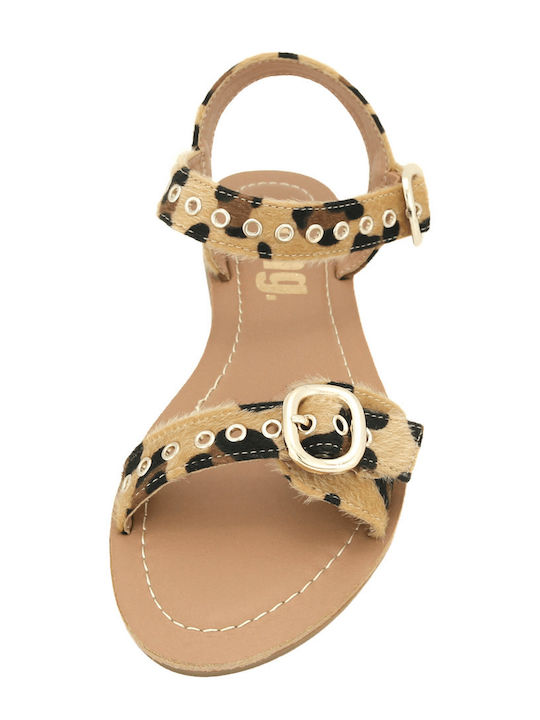 Flache Sandalen Für Damen Braun