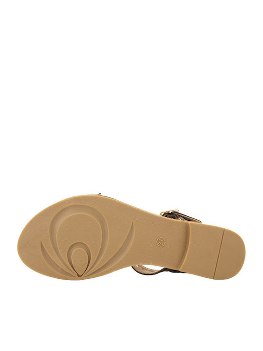 Sandale Casual Damă Din Piele Maro