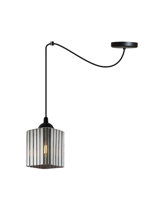 Light Home Κρεμαστό Φωτιστικό Μαύρο με Ντουί E27